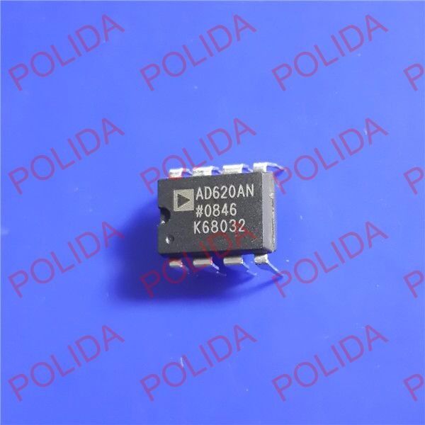 10PCS Instrumentation Amplifier IC ANALOG DEVICES DIP-8 AD620AN AD620ANZ