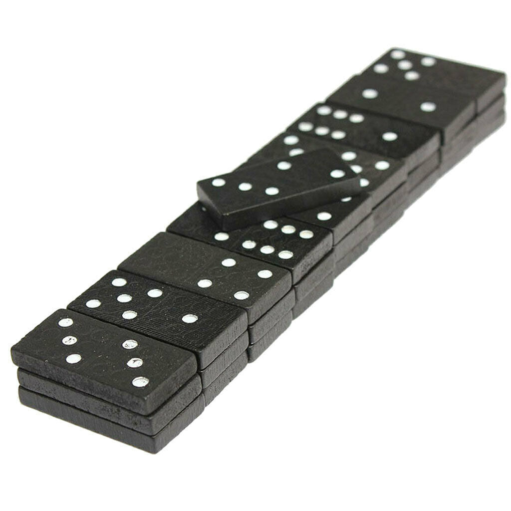 Domino Game for Children Including 28 Pieces with Wooden Box,