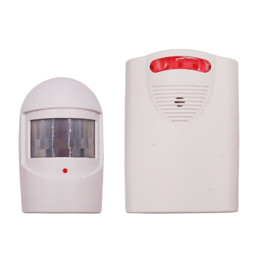 Wireless Driveway Security Chime  PIR Motion Sensor Intruder Alarm 1 Set