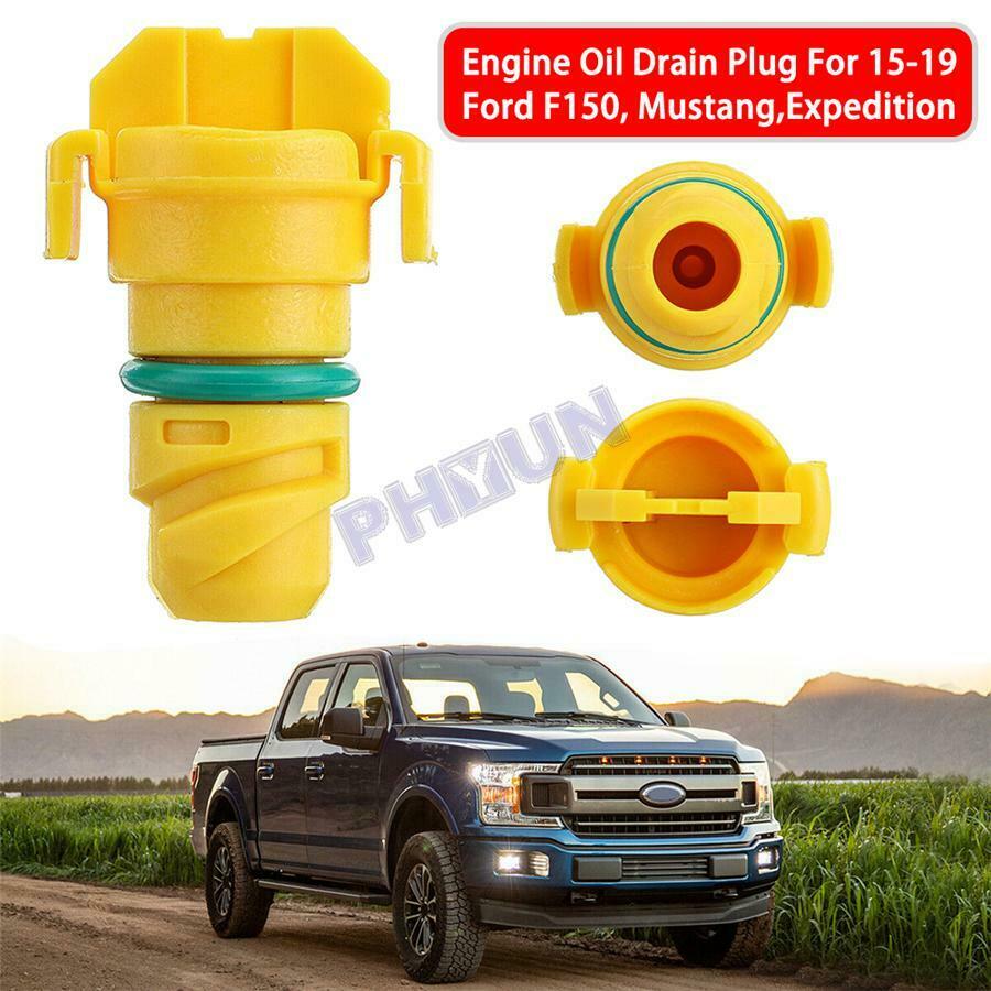 For 15-19 Ford F150 Mustang Expedition 2x Engine Oil Drain Plug Screws KX6Z6730B