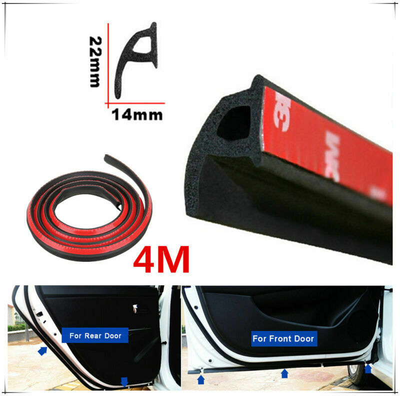 P-Type 4M Seal Strips Noise Insulation Anti-dust Weatherstrip Trim for cars door