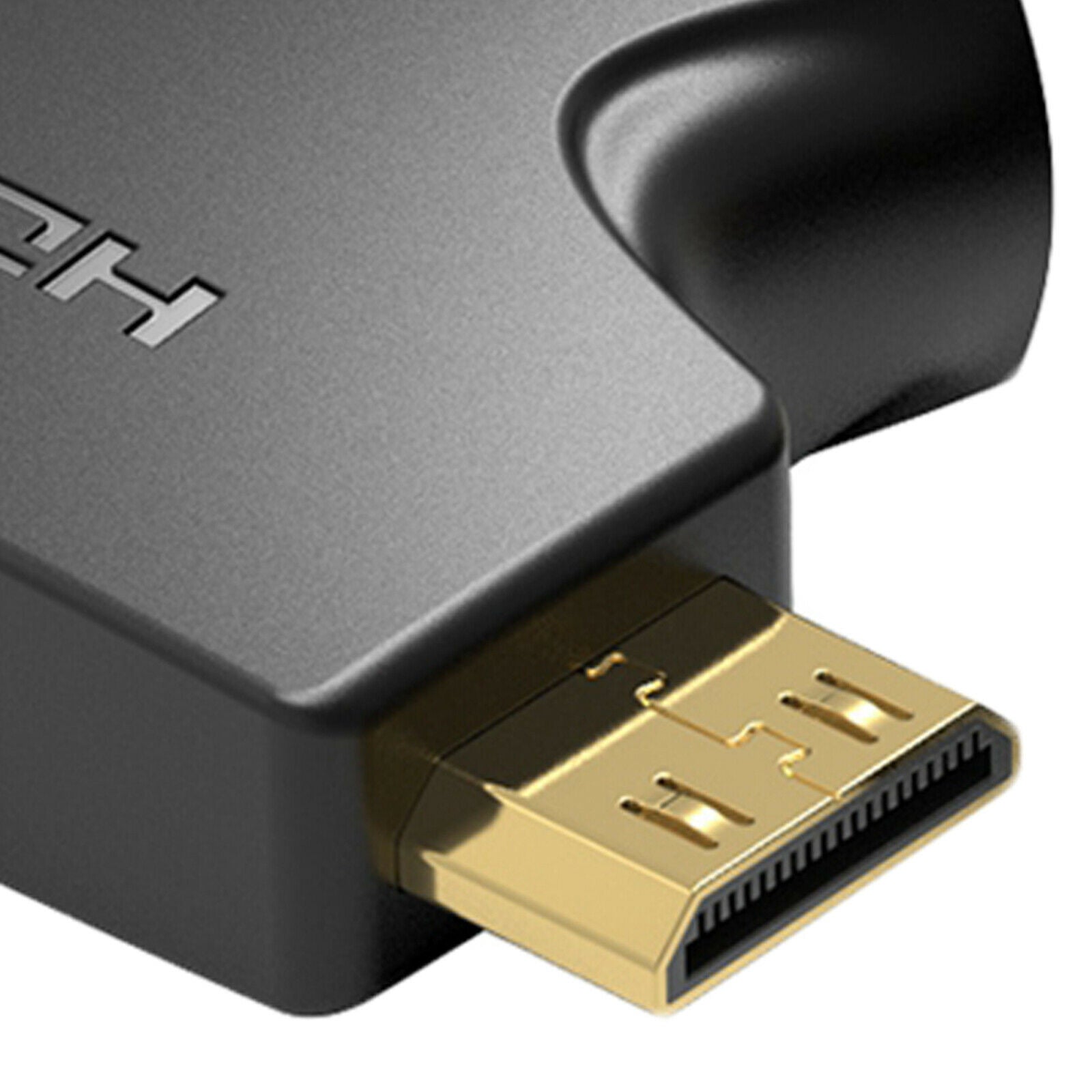 Mini HDMI Male + Micro HDMI Male to HDMI Adapter for Camera DSLR Video Card