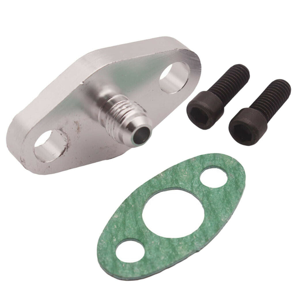Billet Heavy Duty 4AN Aluminum Turbo Oil Return Drain Flange For T3 T4 T35 T40