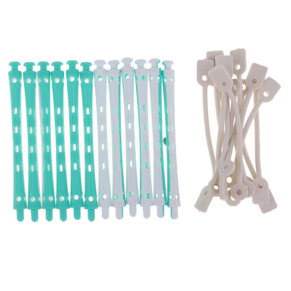 24 Pieces Perming Rods Rollers Perm Curlers For Curling Waves All Size