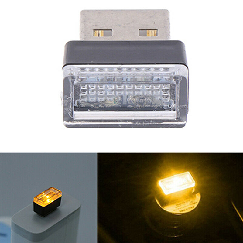 1x USB Mini Car Interior Light LED Strip Flexible Neon Atmosphere Tube Neon L Rf