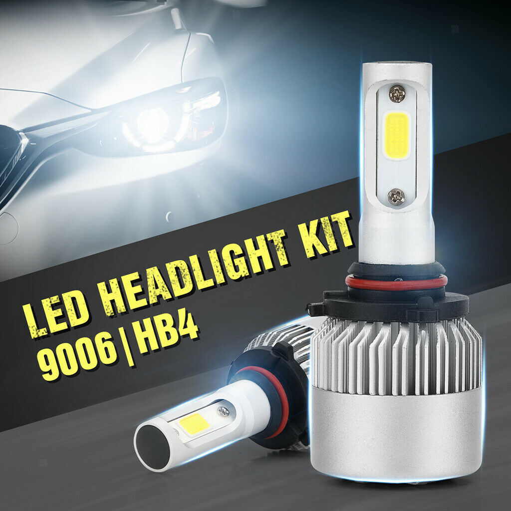 2 Piece LED Headlight Bulbs 6000K Conversion Kit 9006 HB4 72W 7200LM