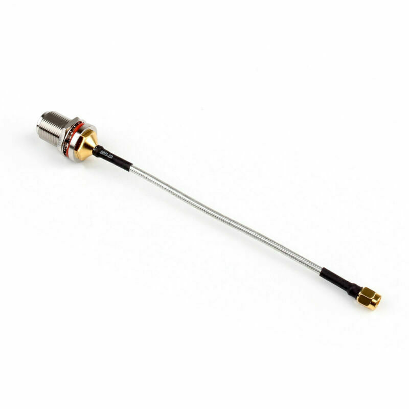 4xN Female Jack Bulkhead to SMA Male RF Pigtail Semi-Flexible Cable RG402 15cm A