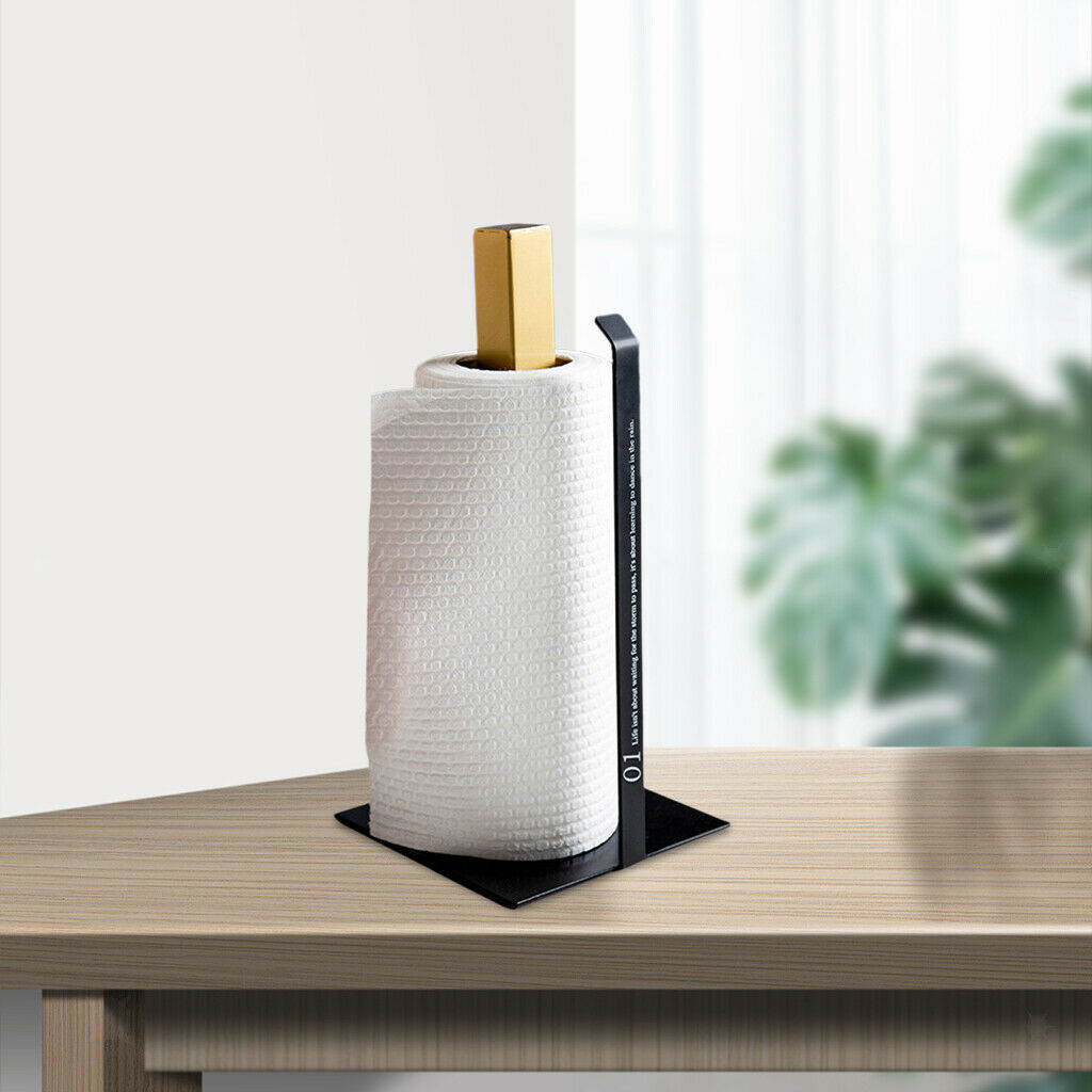 Paper Towel Holder 13 inch Dispenser Standing Heavy Duty for Kitchen Family