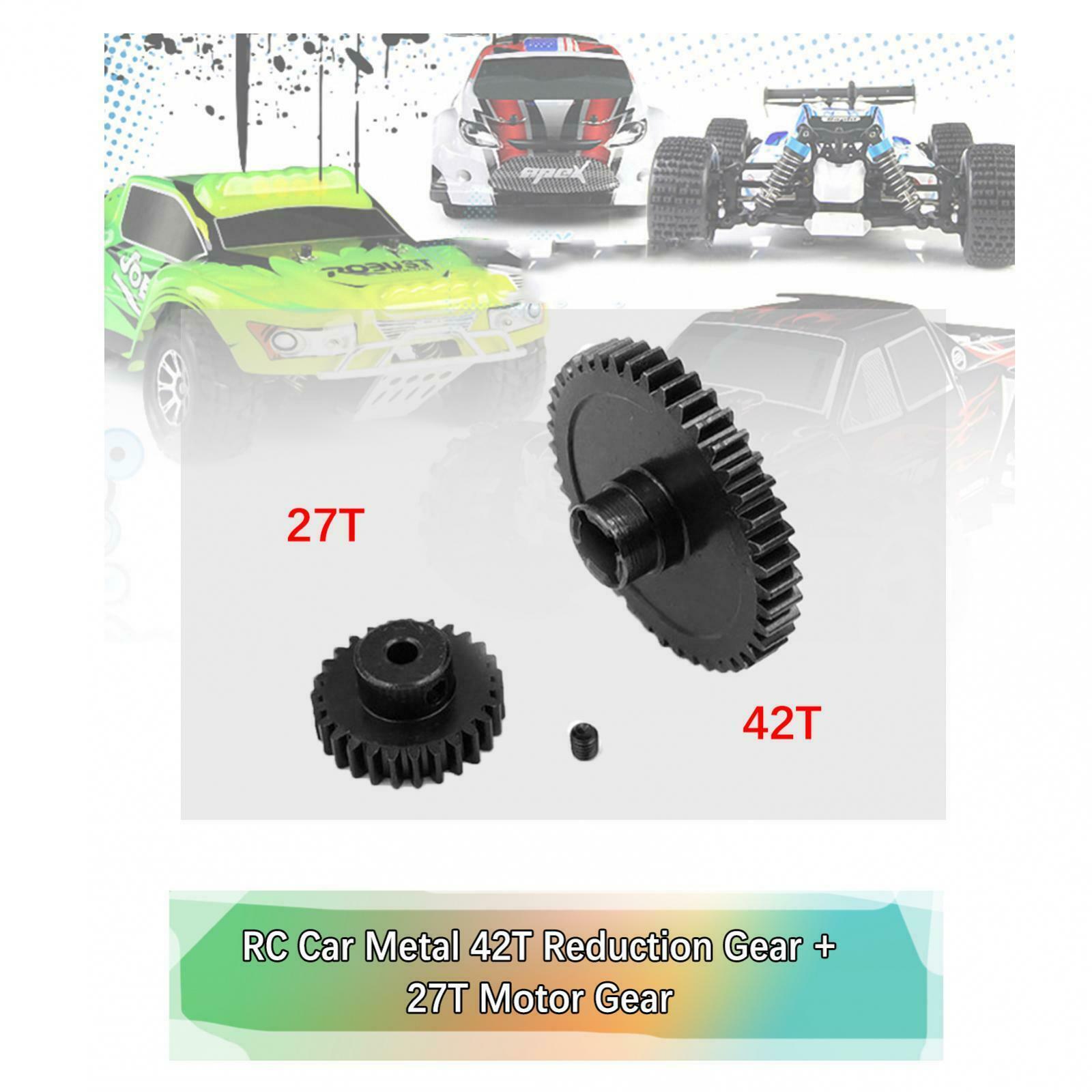 1 Set for Wltoys 1/18 Metal 27/42T RC Gear Set Spare Parts Fitting Accessory