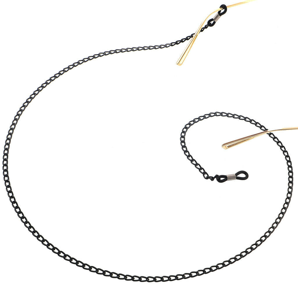70 cm Metal Eyeglasses Chains Rope Spectacles Cord Holder Retainer Strap Black