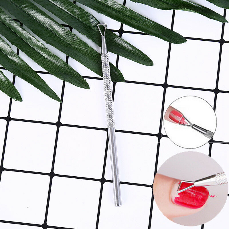triangle stick rod uv gel polish remover nail cuticle pusher manicure diy  gv Rf