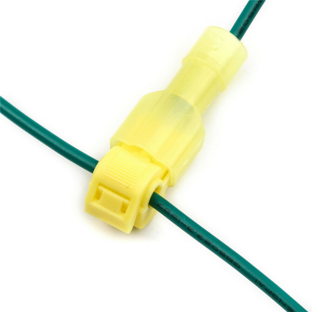 90PCS Insulated 22-10 AWG T-Taps Quick Splice Wire Terminal Connectors Combo Kit