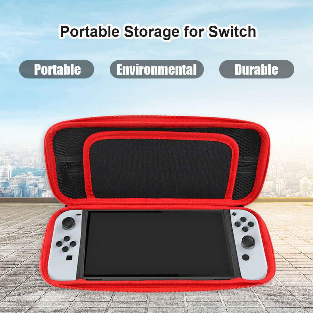 Hard Portable Protective Zipper Storage Bag Fit for Nintendo Switch OLED Host