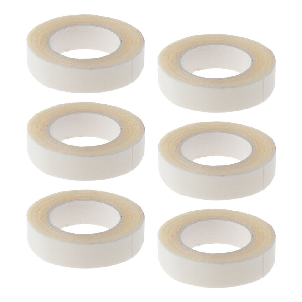 6 Rolls 300cm White Double Sided Hairpiece Tape Toupee Tape Heat Resistant