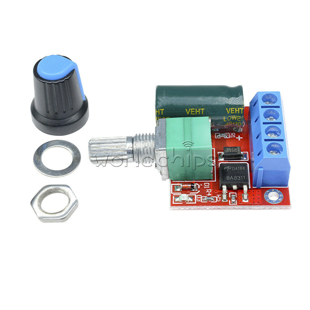 2PCS 4.5V-35V 0-5A 20khz LED PWM DC Motor Controller Speed Regulation Dimmer