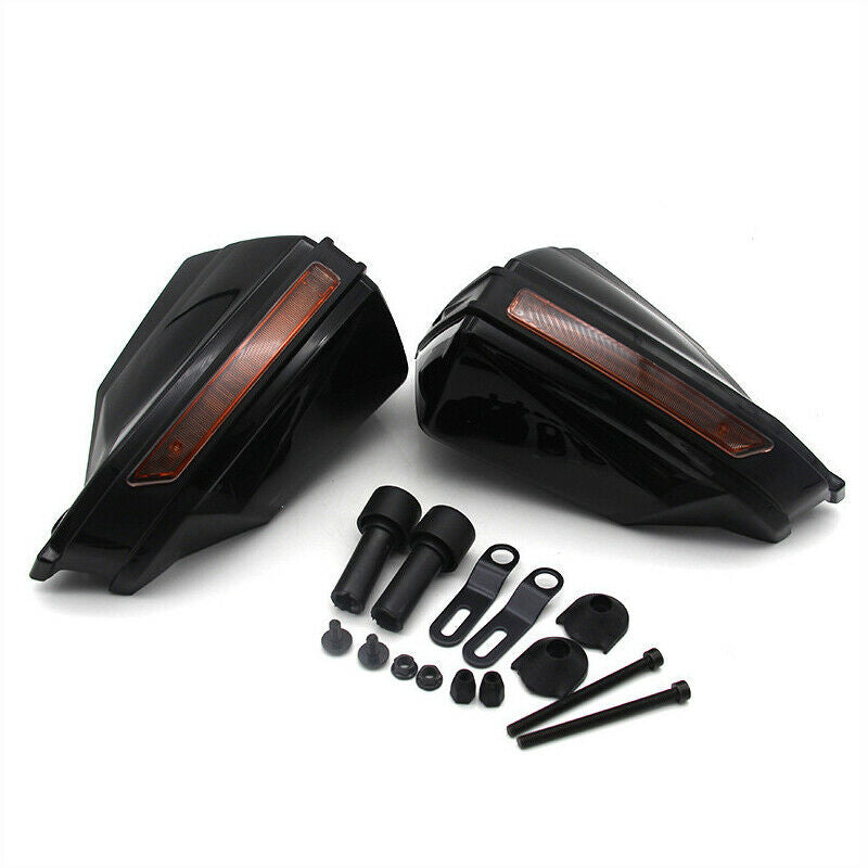 22mm Motorcycle Black Handlebar Windshield Anti-fall Protector Hand Guard Cover