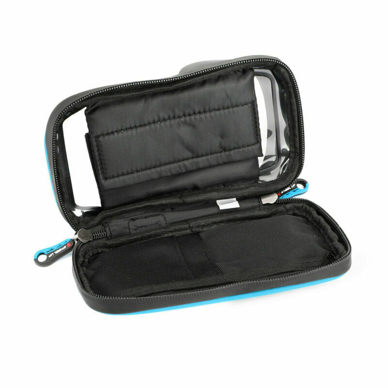 Waterproof Motorcycle Motorbike Scooter Mobile Phone Holder Bag Case Blue  B5