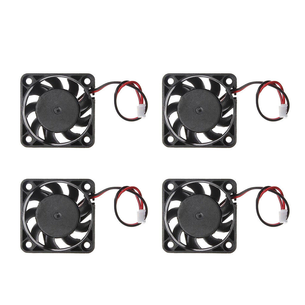 DC 2Pin Plastic Desktop Cooling Fan Radiator Cooler 4cm For Desktop Case