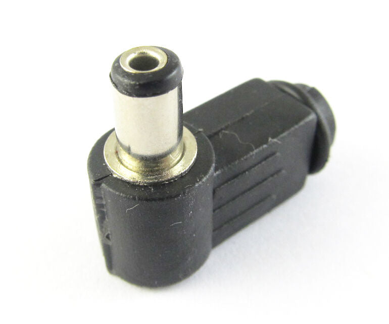 2.5mm x 5.5mm Plug Angle 90 degree L Shaped DC Power Connectors plastic 10pcs