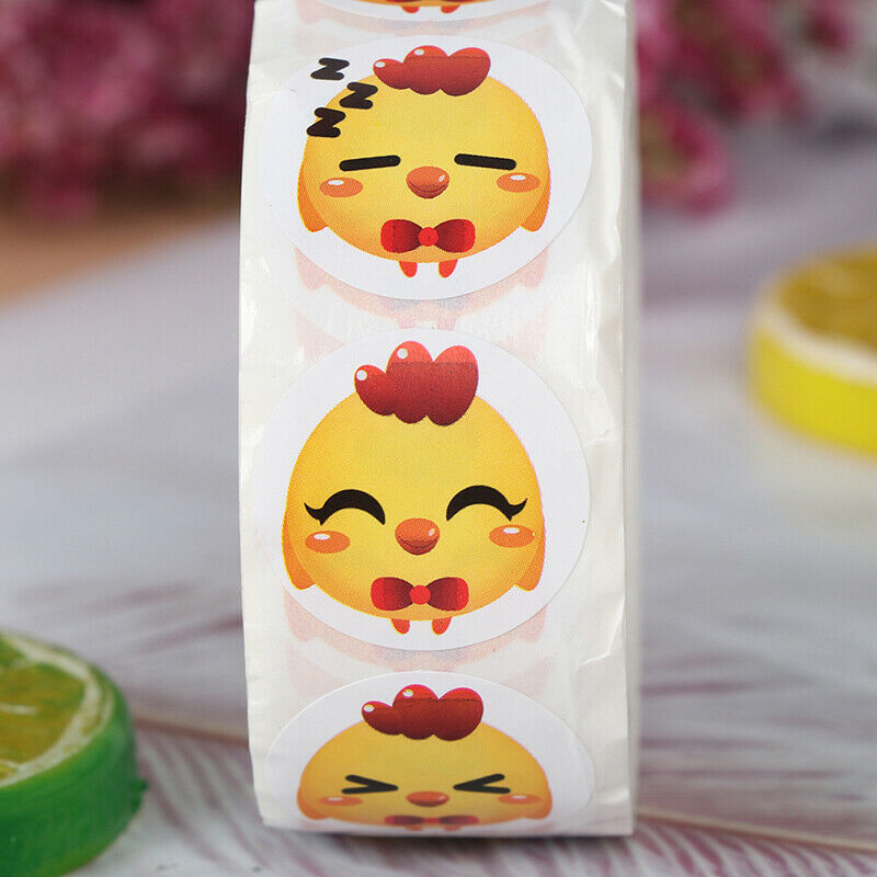 500pcs/roll chicken Thank You Stickers Packaging Stickers stationery stic.l8