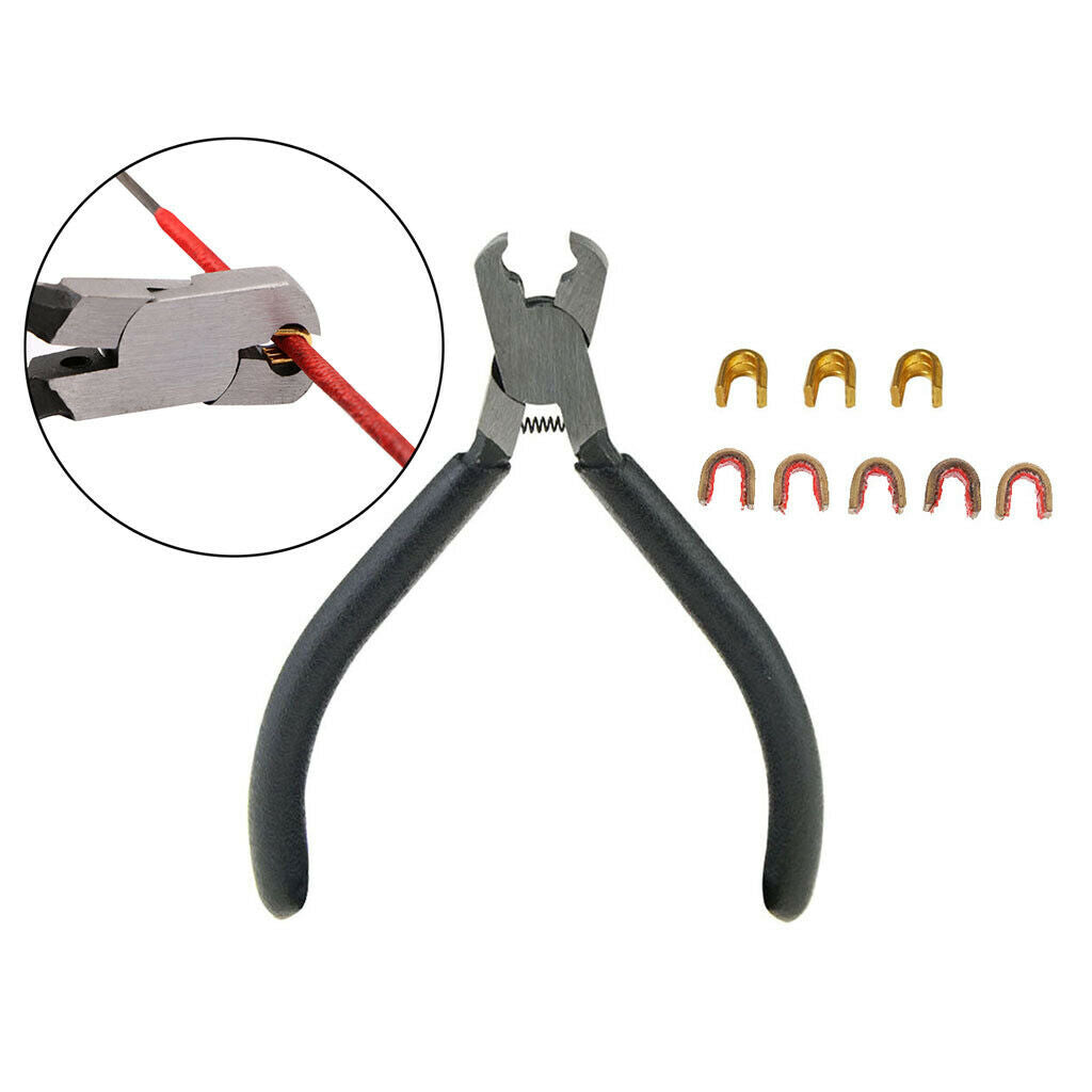 Durable Bow Nocking Points Pliers Bowstring Clip Plier 8pcs Nocking Point