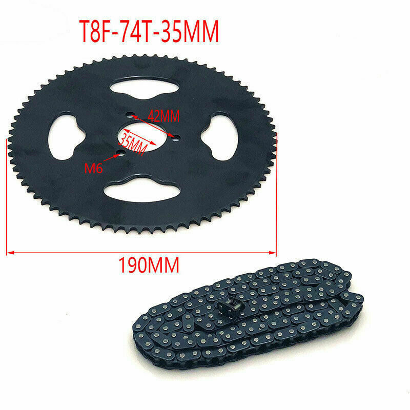 Durable Motorcycle Chain Sprocket Rear Sprocket Set for 47cc 49cc Mini Moto