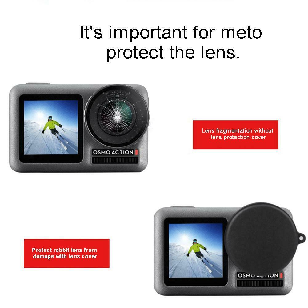 Soft Rubber Lens Protection Cover Case Cap for DJI OSMO Action Sport Camera AU