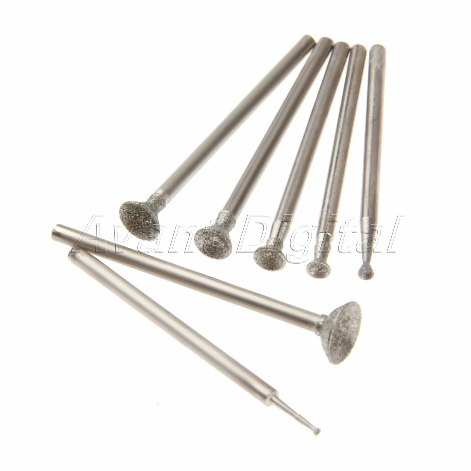 Bur Diamond Grinding Head Spherical Concave 0.04/0.08/0.12/0.16/0.2/0.23/0.31"