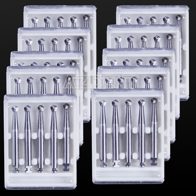 10 Sets Dental Clinic Low Speed Round Drill Tungsten NSK Slow Handpiece Burs RA8
