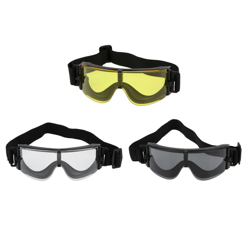 Dustproof Cycling Goggles Skiing Protective Eyewear Glasses Yellow