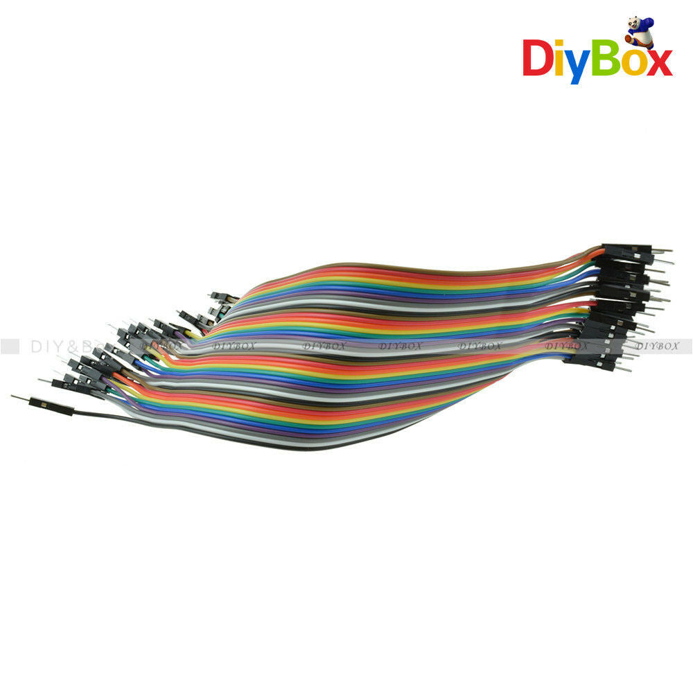 40PIN Dupont wire jumper cables 20cm 2.54MM male to male 1P-1P For Arduino D