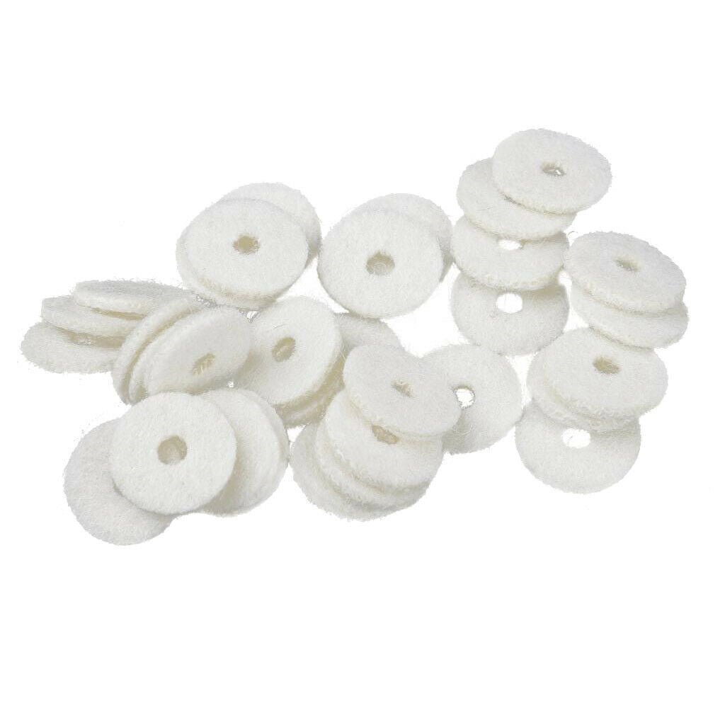 Full Set 90 pcs White Piano Balance Rail/Hitch Pin Felt Punchings 0.5inch