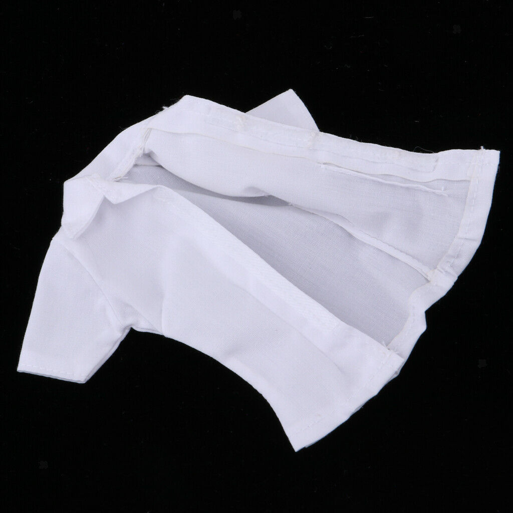 1:6 Women White Shirt Summer Clothes for DML TTL Soldier Dress up Accessory
