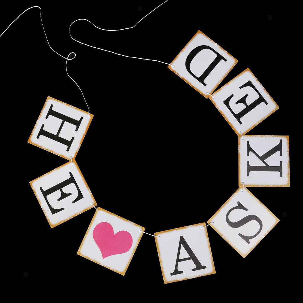 He Asked What She Said Yes. Wedding Pennants.
