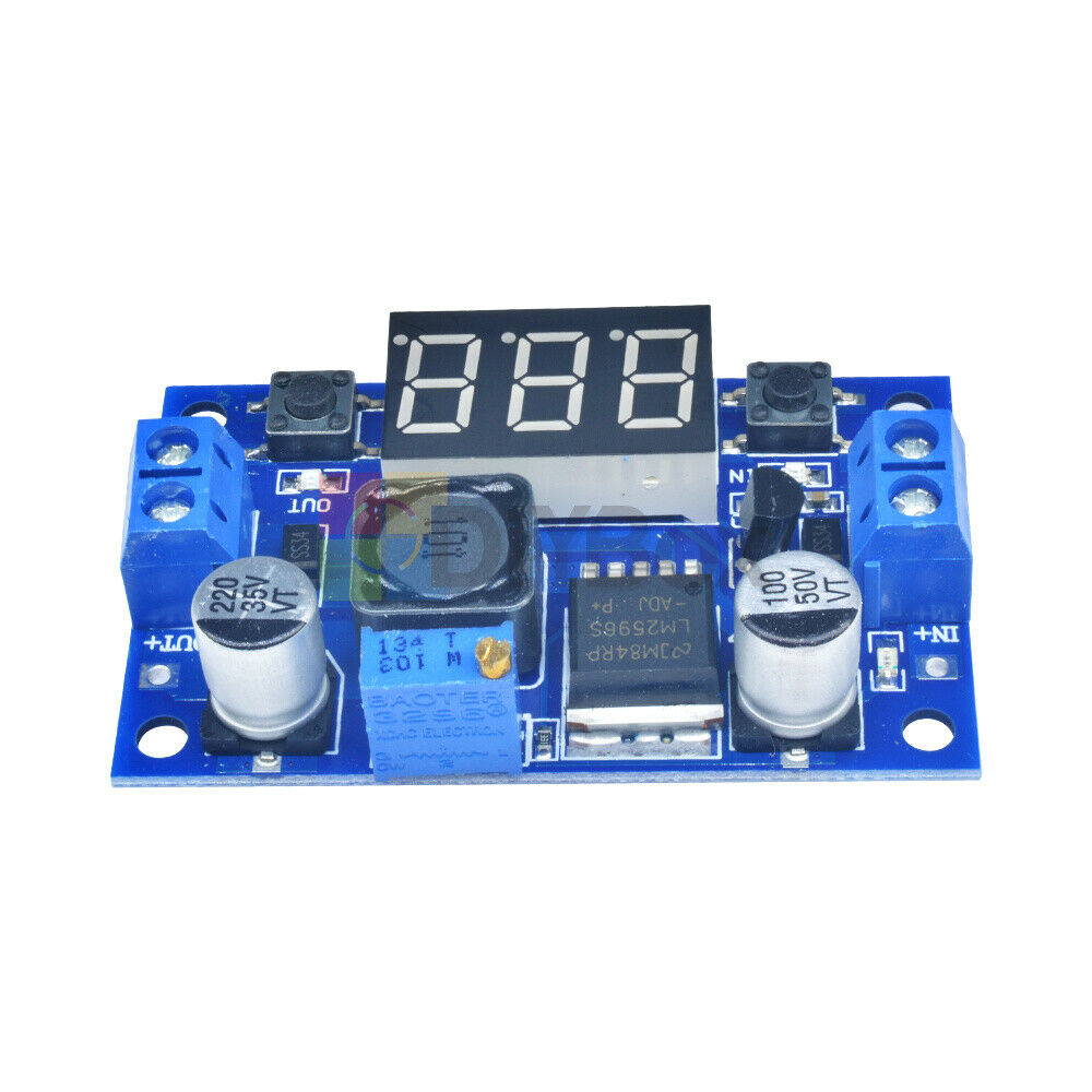 DC-DC LM2596 Power Supply Buck Converter Step-down Module+LED Display Voltmeter
