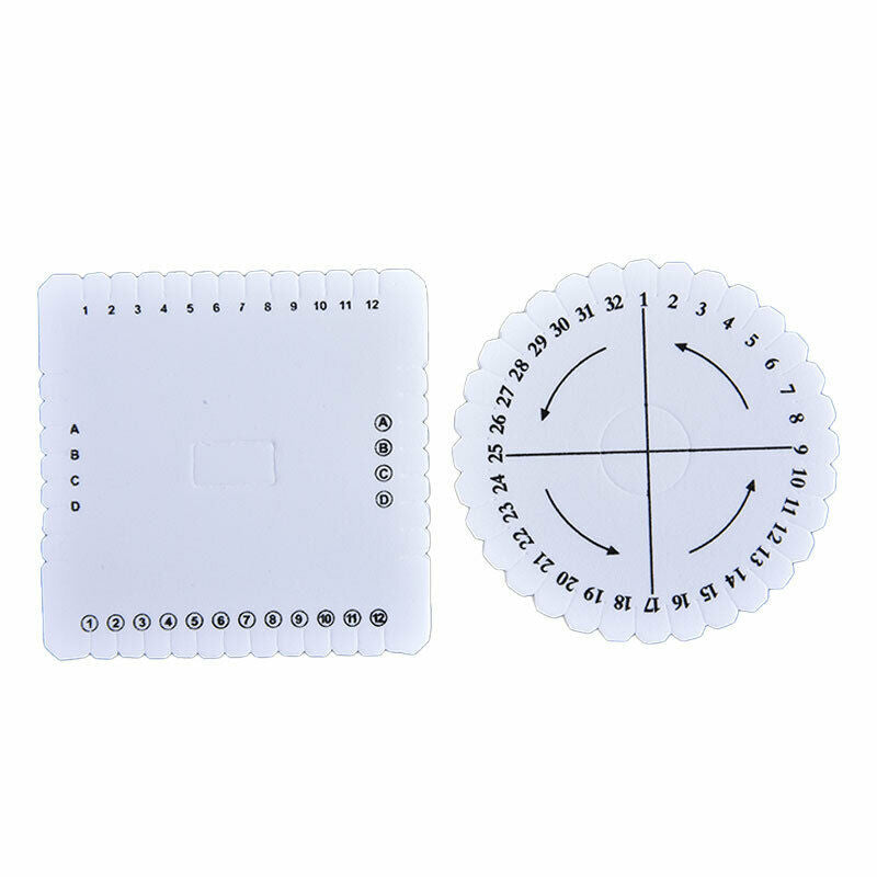 2pcs/set Round&Square Bracelet Knitting Disc Disk Tray Braided Rope Creat.l8