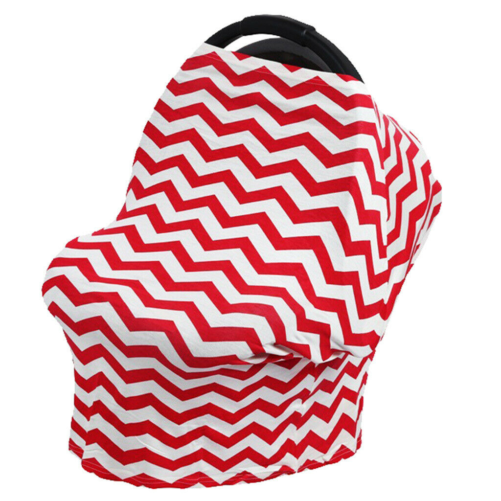 Baby Car Seat Nursing Covers Breastfeeding Cover Carseat  Red Wave