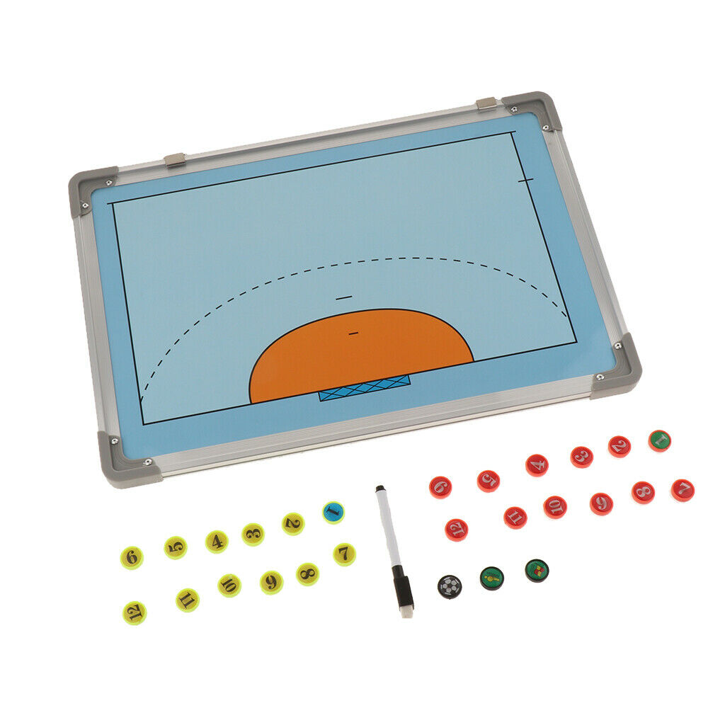 Handball Coaching Board Magnetic Strategy Clipboards Waterproof Teaching Aids
