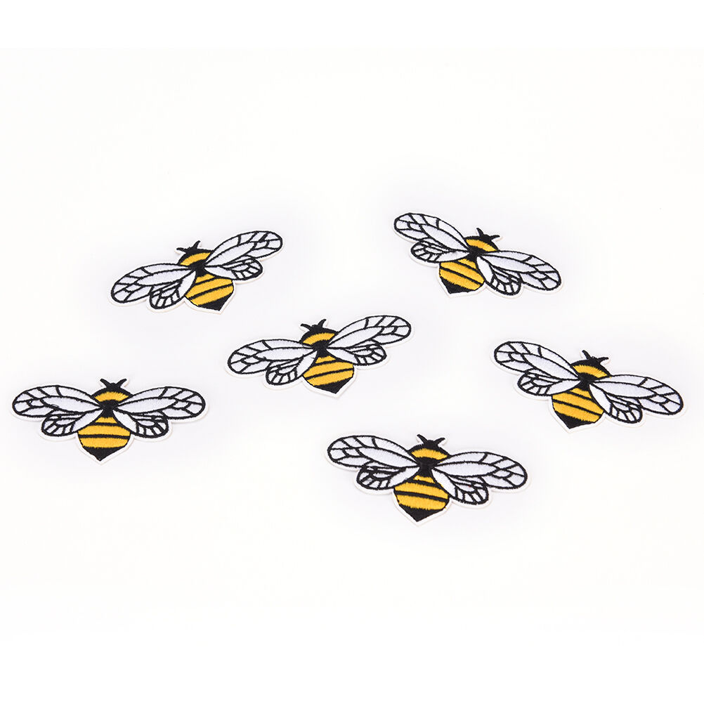 Fashion bee embroidered sew iron on patch badge fabric bag clothes appliqu.l8