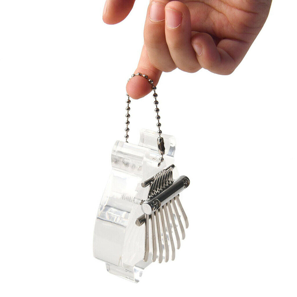 8 Key Acrylic Mini Kalimba High Quality Exquisite Finger Thumb Piano Marimba