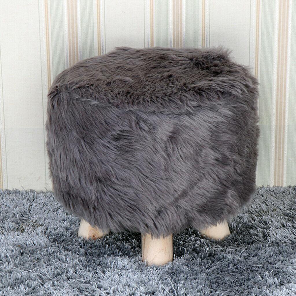 2 PCS Fashion Replaceable Footstool Cover for Seat Cover Cushions Sleeve Home