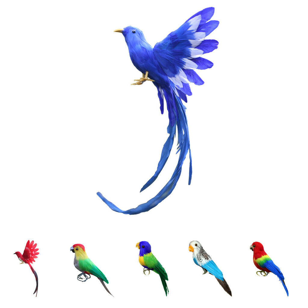 2pcs Artificial Foam Feathered Simulation Bird DIY Party Crafts Decorative