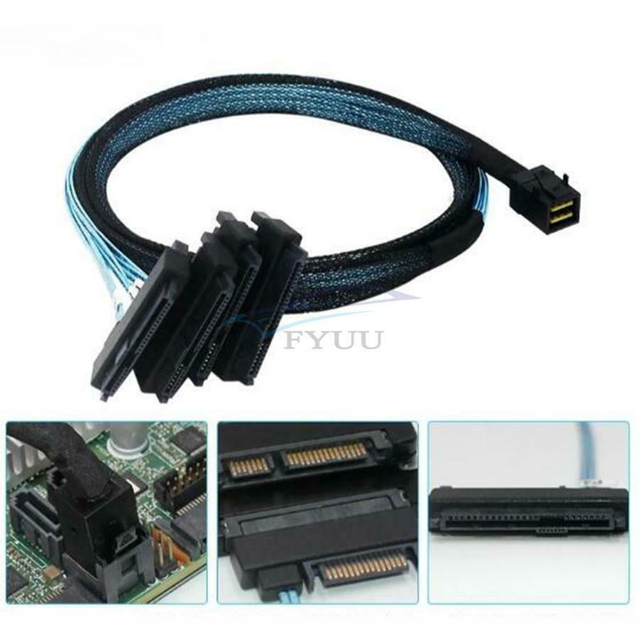 1 Piece 30awg Internal Mini SAS SFF-8643 To 29 Pin SFF-8482 Connector Adapter
