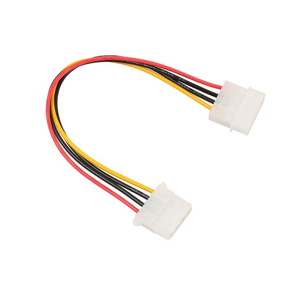 1pcs IDE 4-Pin Male to IDE 4-Pin Female Extension Power Cable 18cm @