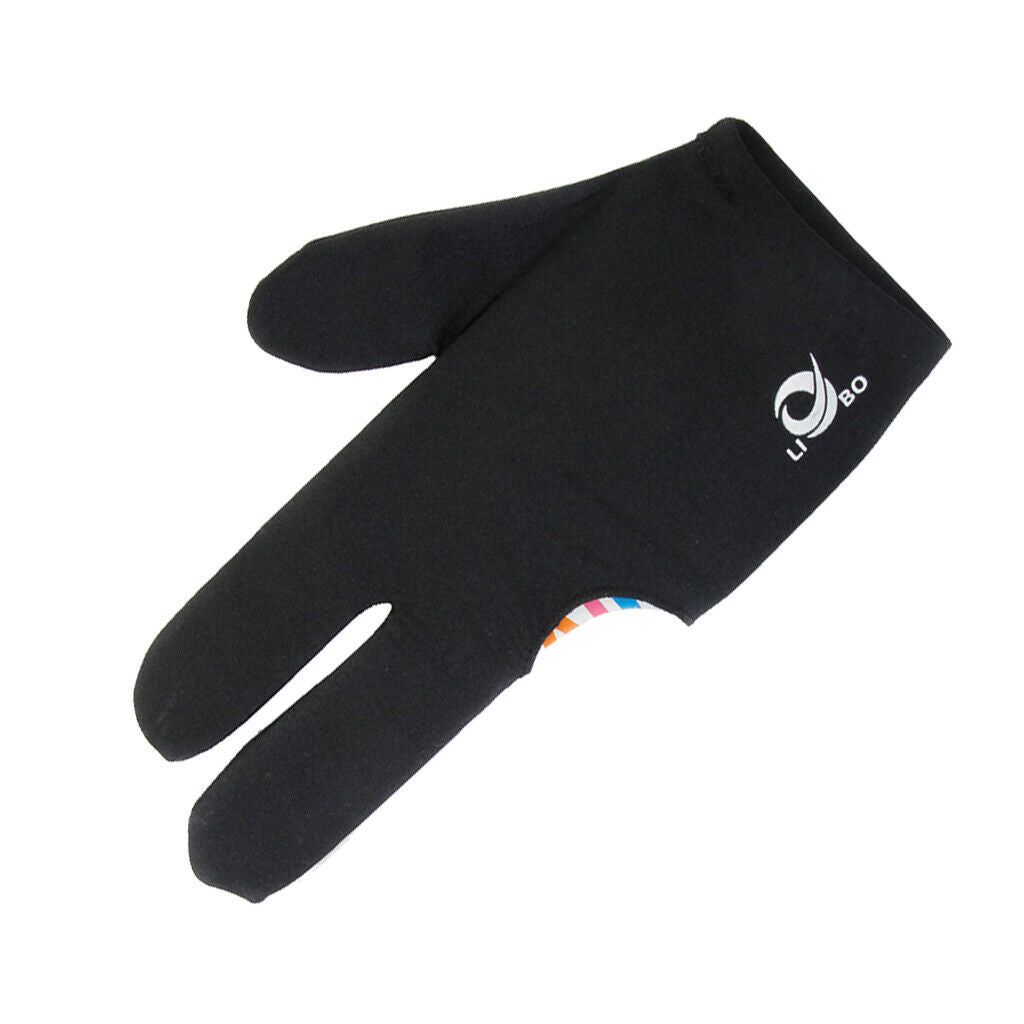 Man Woman Pool 3-Finger Glove Snooker Show Gloves Sport Left Hand Equipment