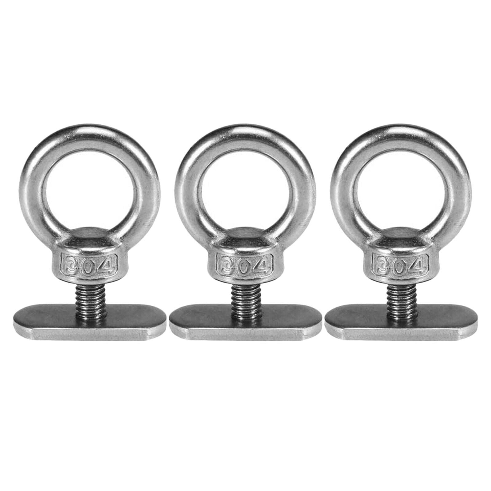 3x Kayak Rail Track Tie Down Eyelet Quick Release Adapter Bungee Rope Nut