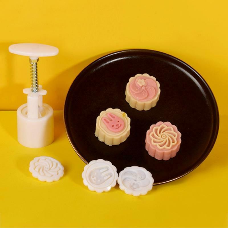 50g Moon Cake Mould Mid Autumn Festival Bath Bombs Food-Grade Plastic