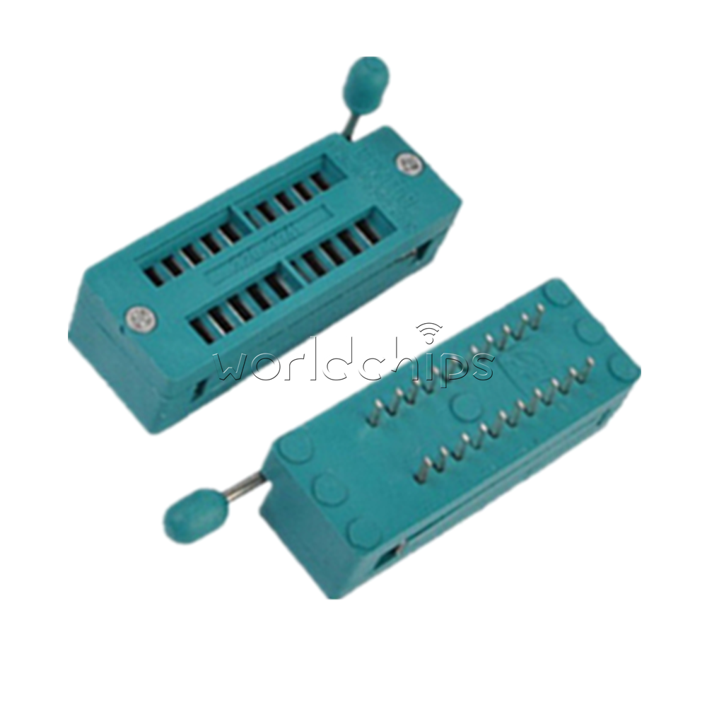 2PCS 20Pins IC Socket Universal ZIF DIP Test Tester Good  20 Pin 20P US