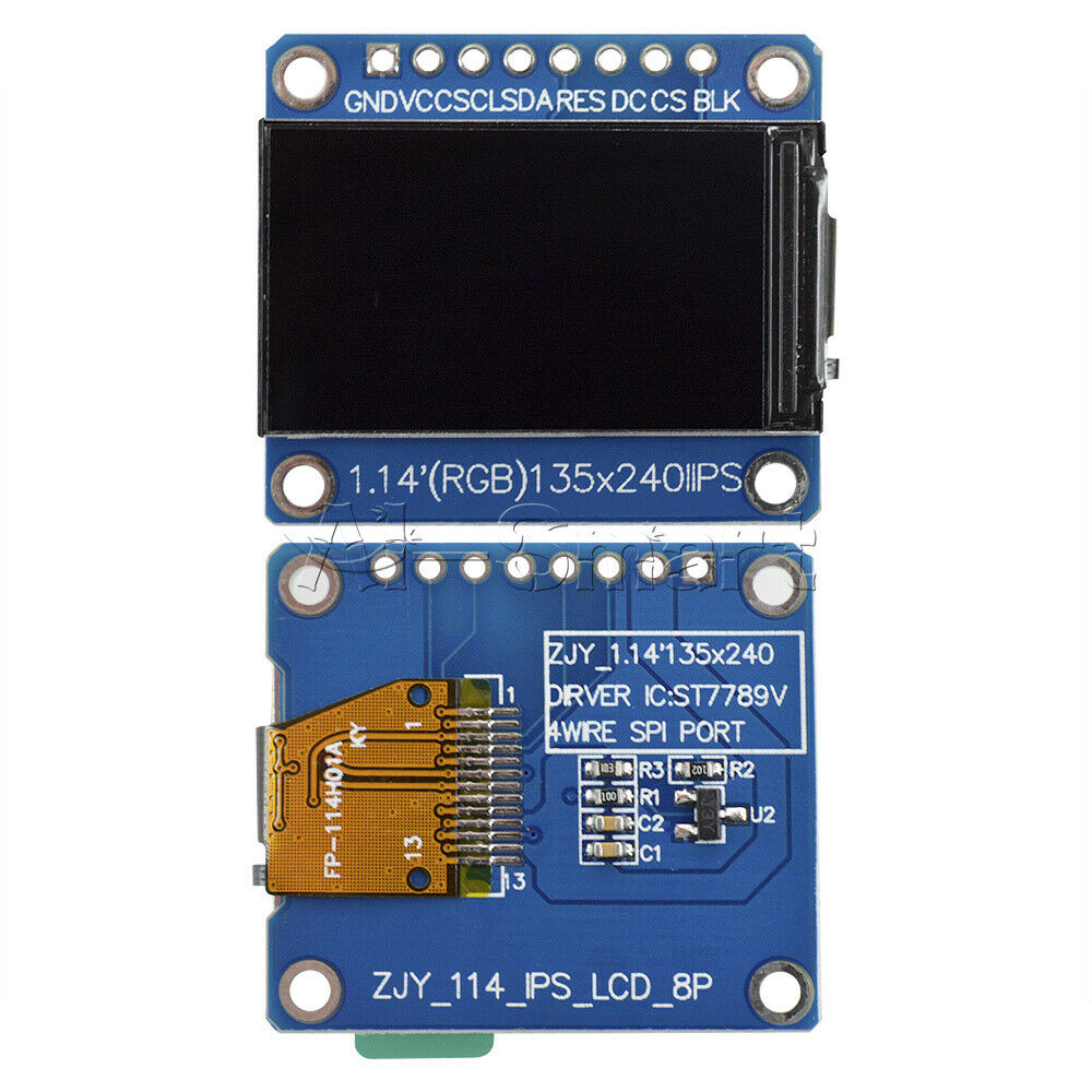 ST7789 1.14'' Inch HD SPI 3.3V Full Color 135x240 LCD Display Module for Arduino