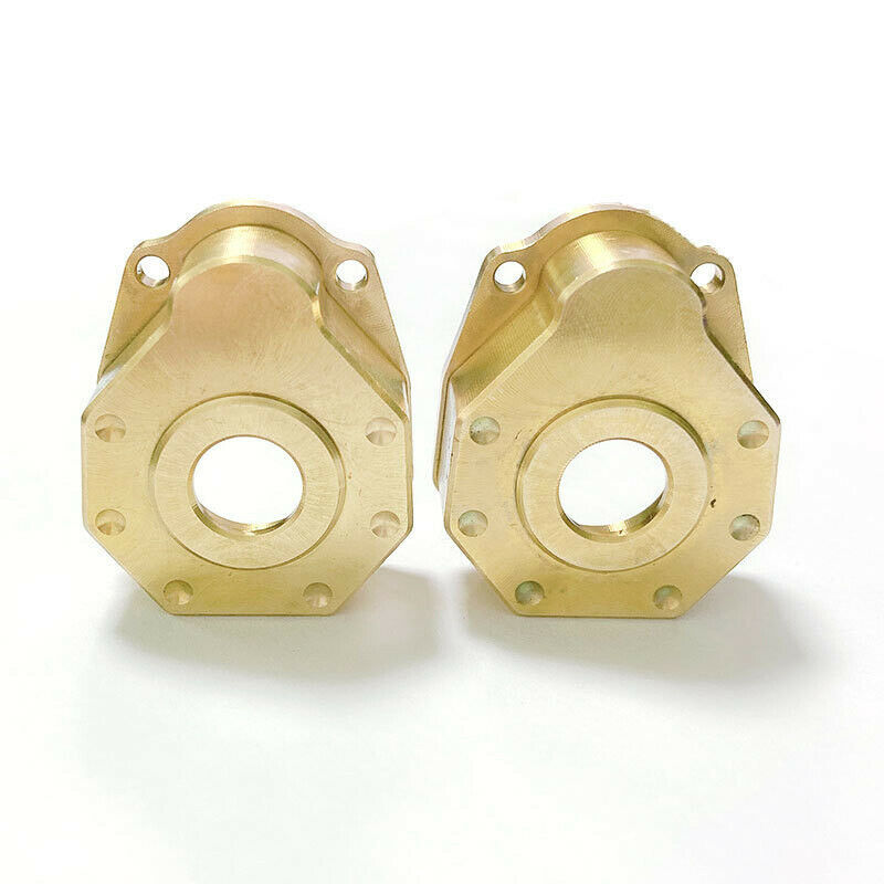 2pcs Heavy Duty Brass Steering Knuckle Portal Cover for 1/10 RC Crawler TRX-BDA